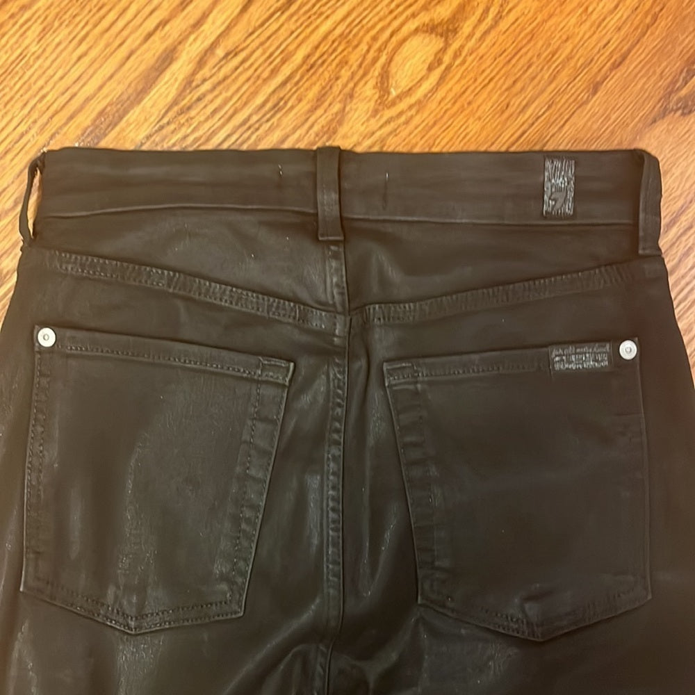 7 For All Mankind Woman’s High Waist Ankle Skinny Spandex Jeans Size 27