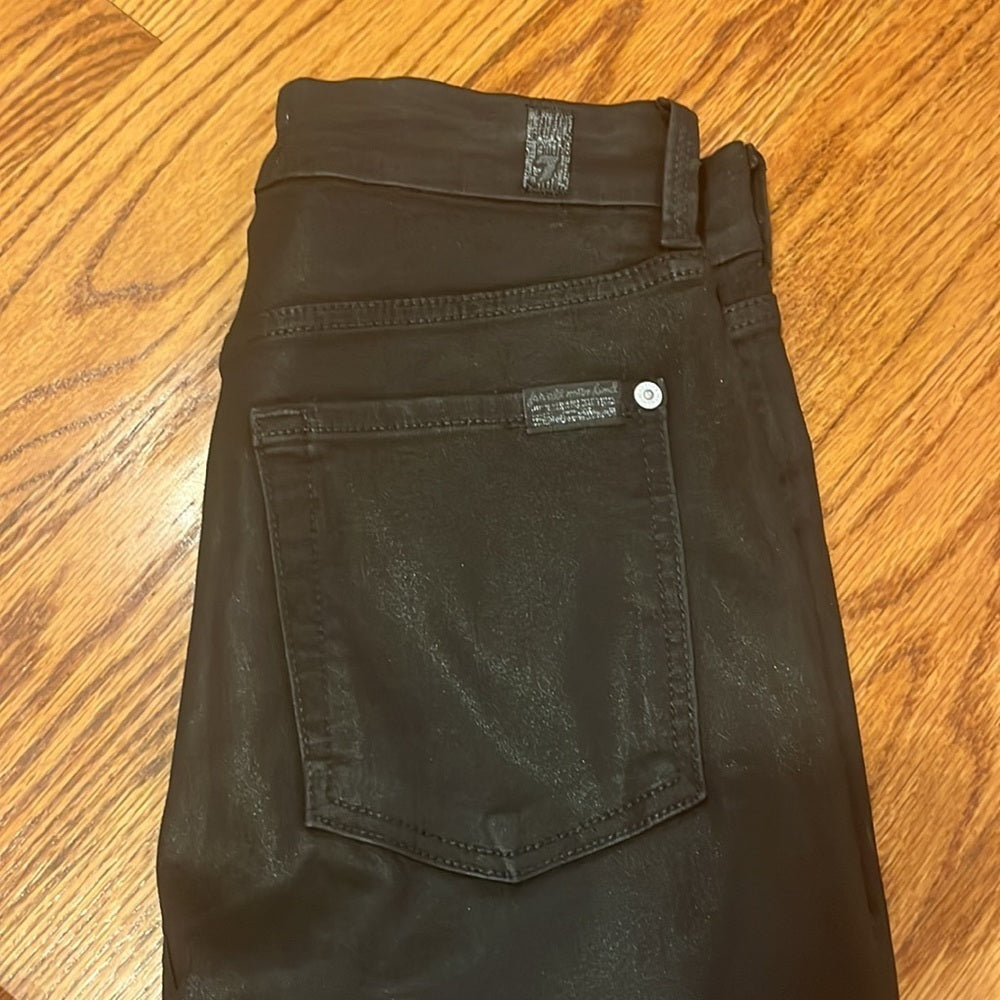 7 For All Mankind Woman’s High Waist Ankle Skinny Spandex Jeans Size 27