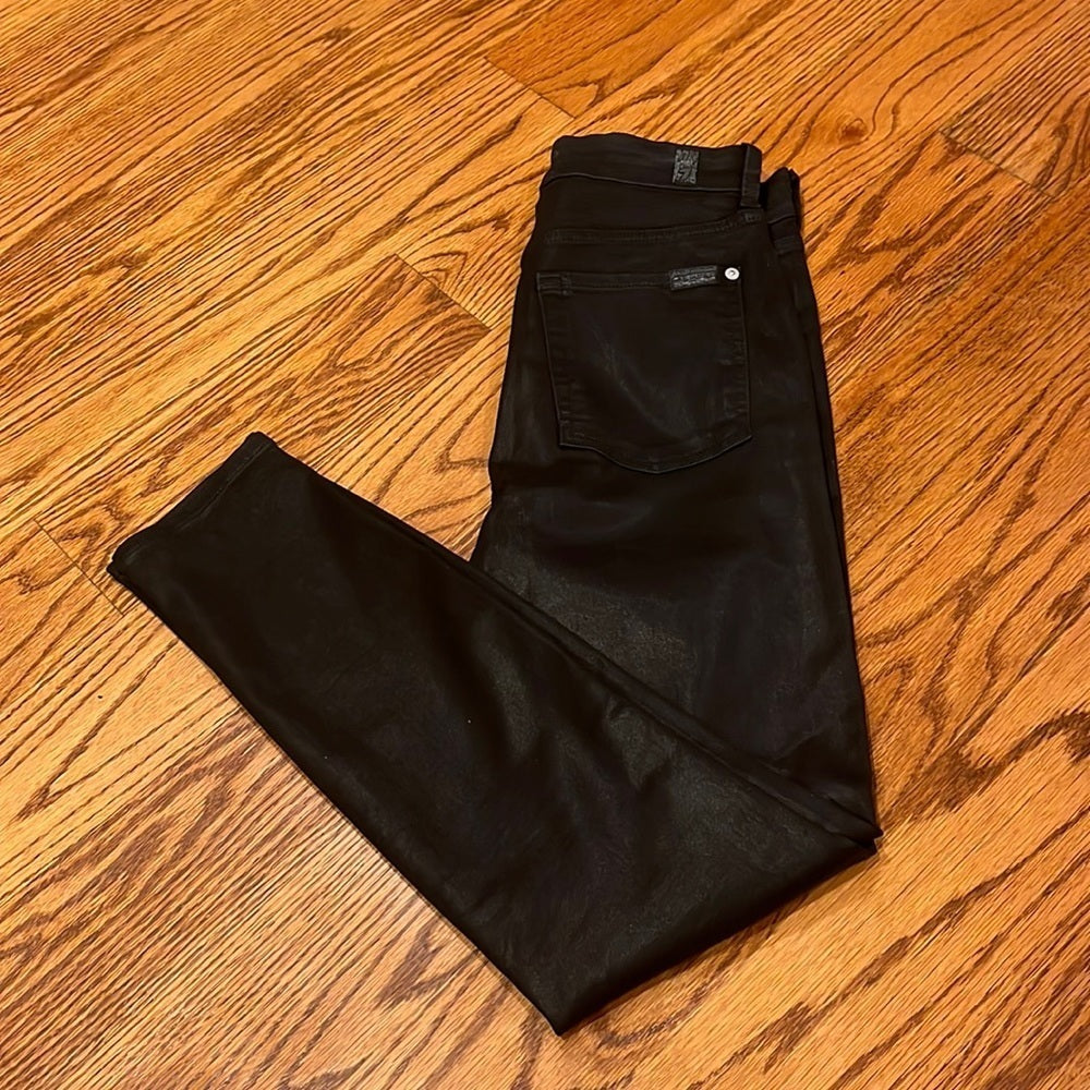 7 For All Mankind Woman’s High Waist Ankle Skinny Spandex Jeans Size 27