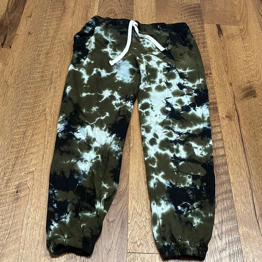 Electric & Rose Women’s Green and Blue Tie Dye Joggers Size M