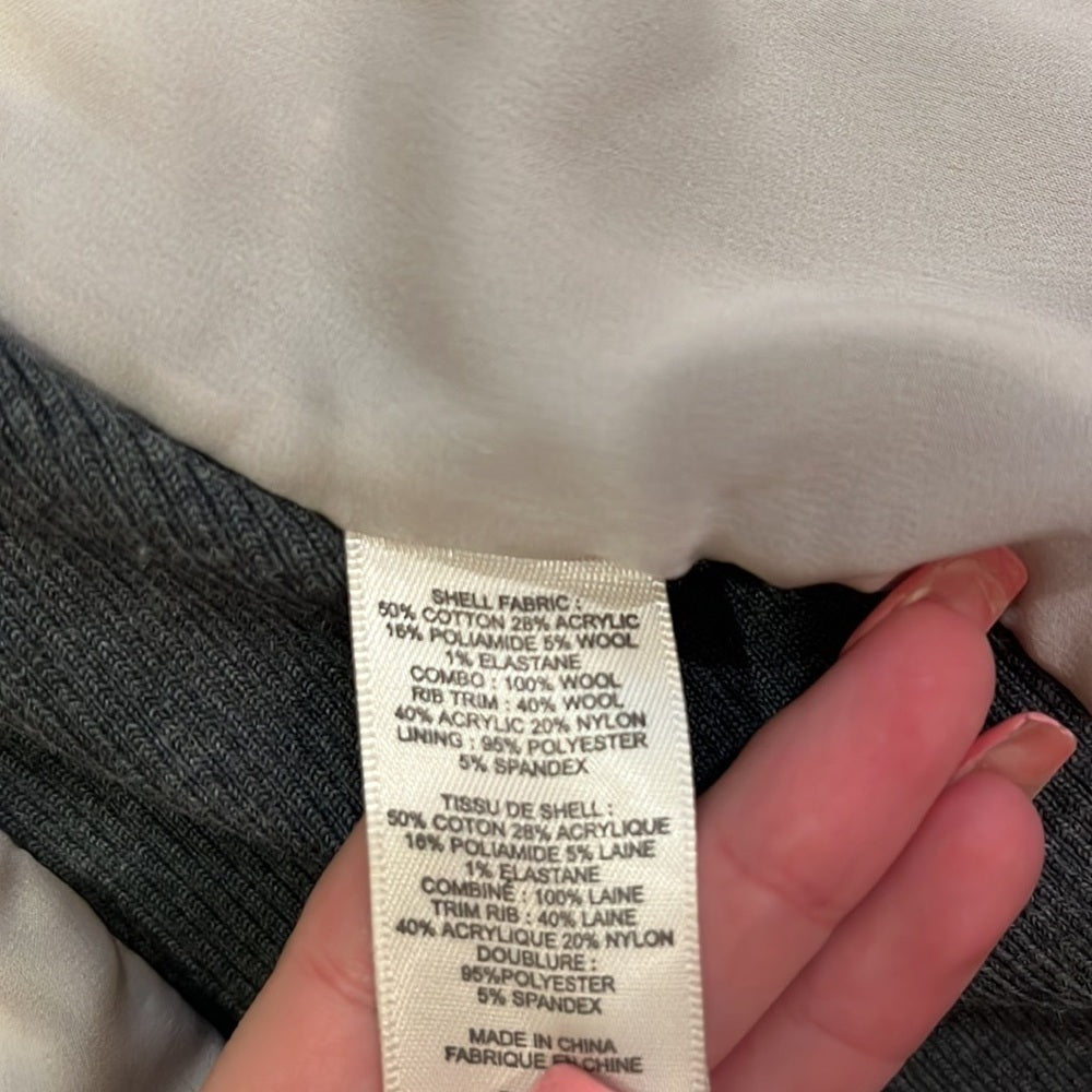 Rebecca Taylor Woman’s Grey Sweater Jacket Size 4