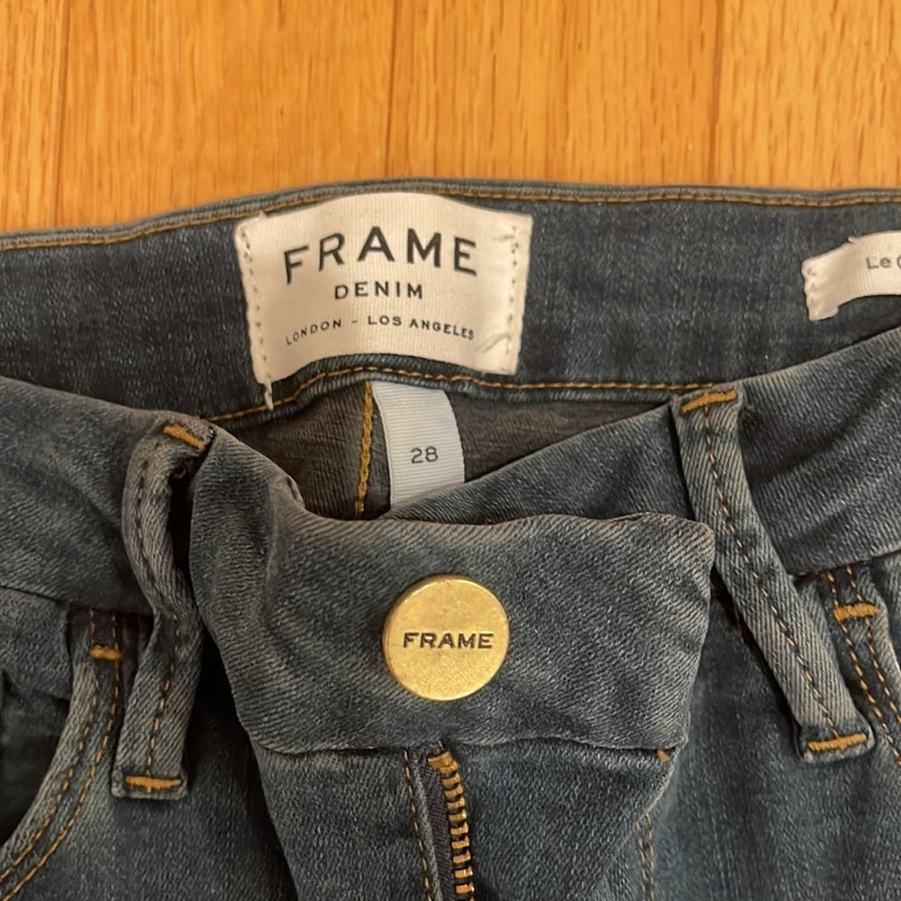 Women’s Frame Denim Mini Boot Blue Jeans Size 28