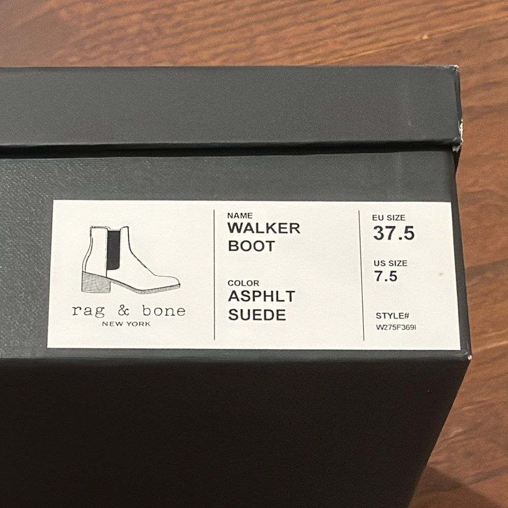 Rag & Bone Women’s Grey Suede Walker Boots Size 7.5
