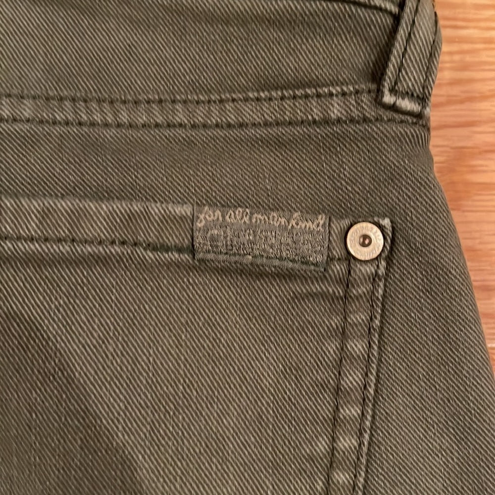 Women’s 7 For All Mankind Green Jeans Size 27