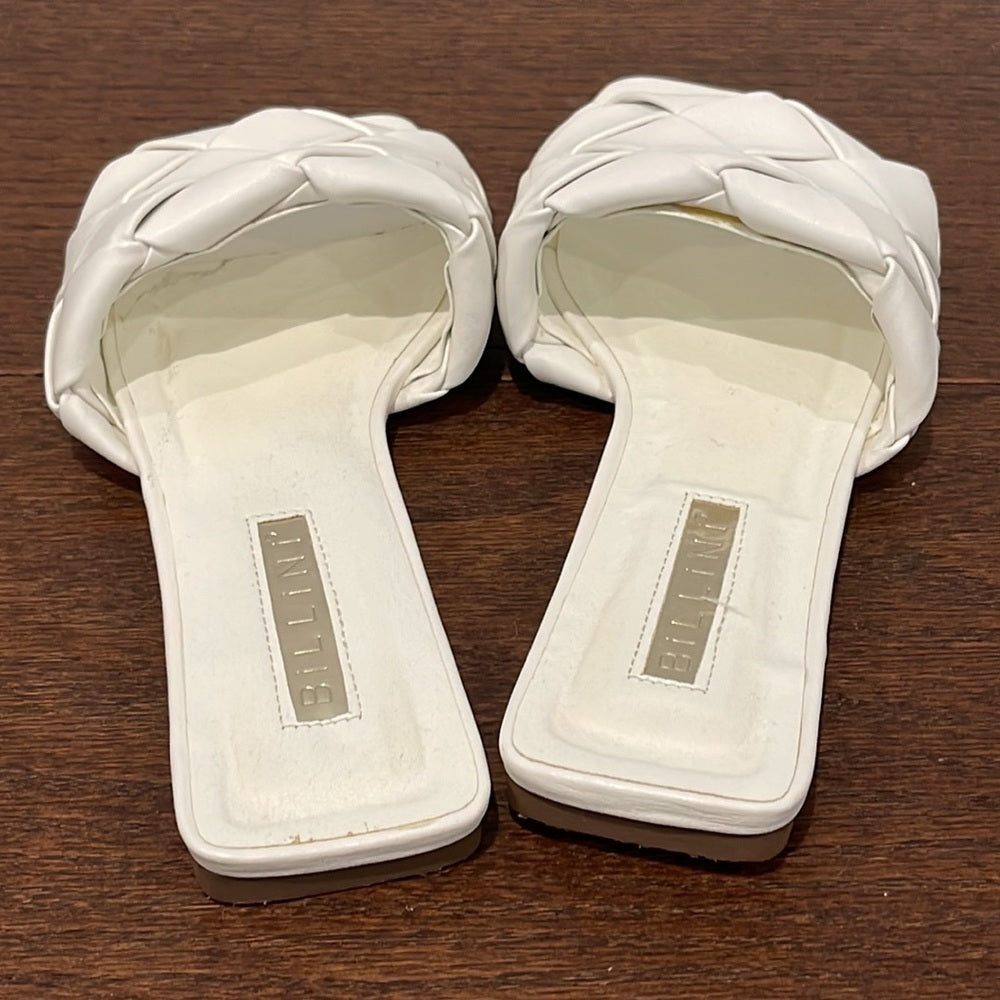 Billini Women’s White Flat Sandals Size 7
