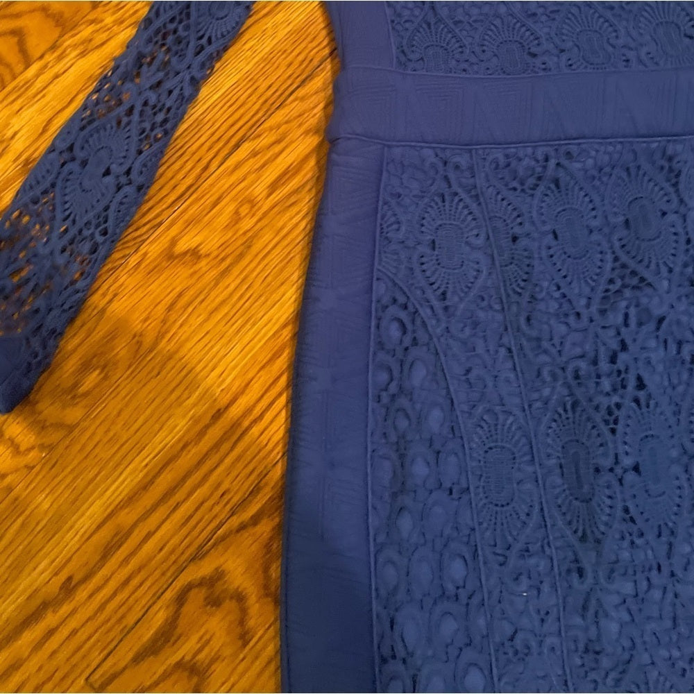 Charlie Jade Royal Blue Lace Dress Size S/P