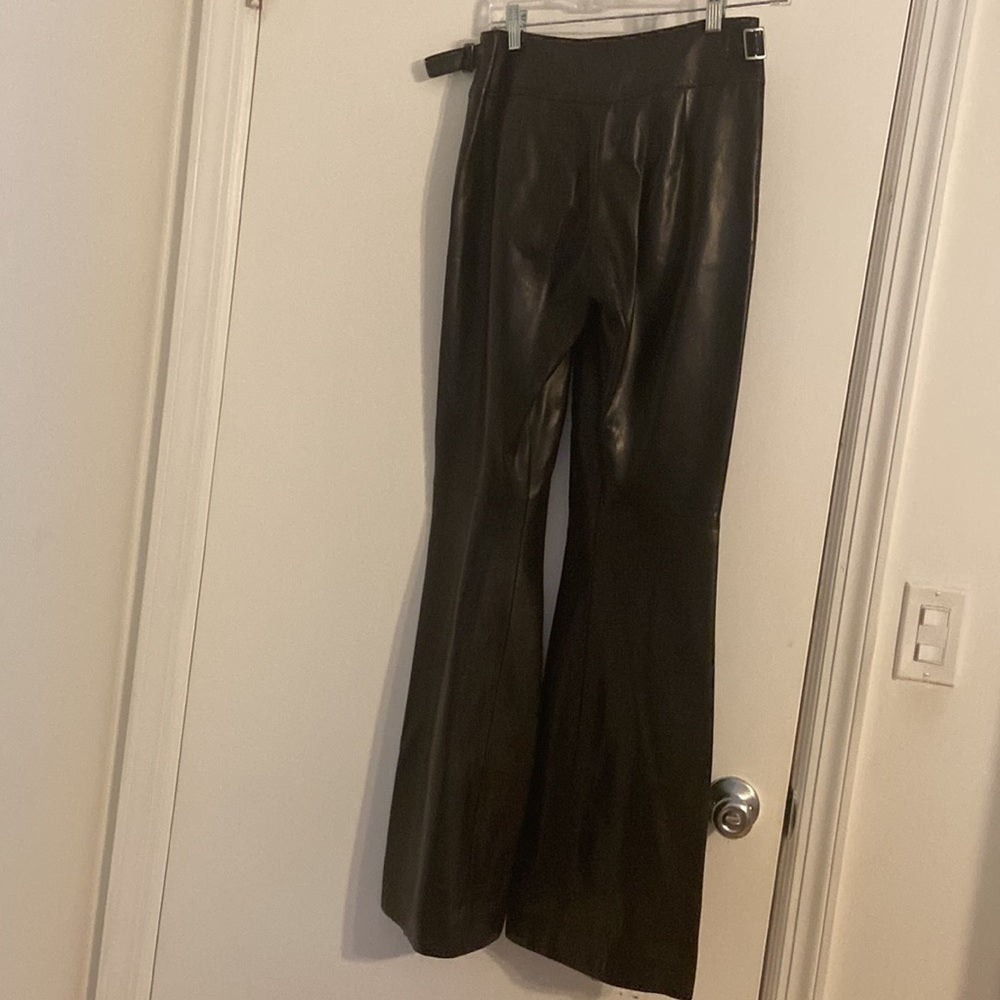 Women’s Kenzo Leather pants. Black size 36 Size Small