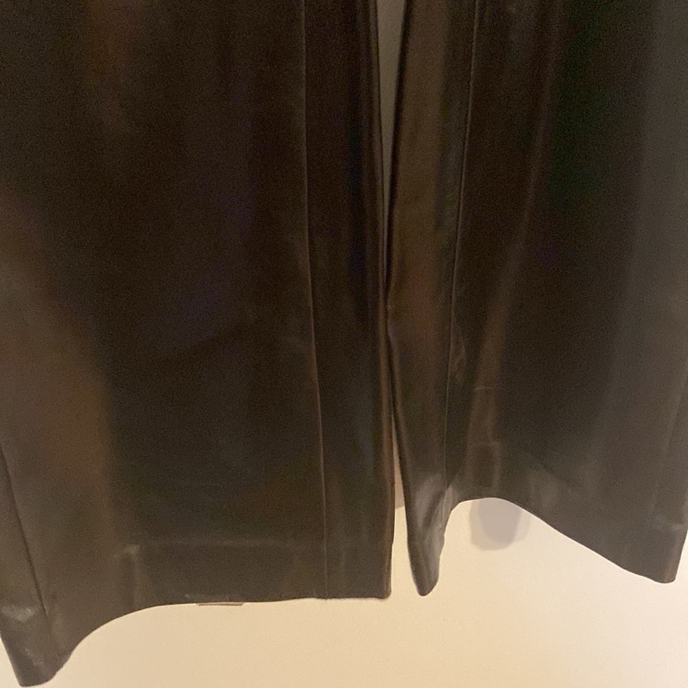 Women’s Kenzo Leather pants. Black size 36 Size Small