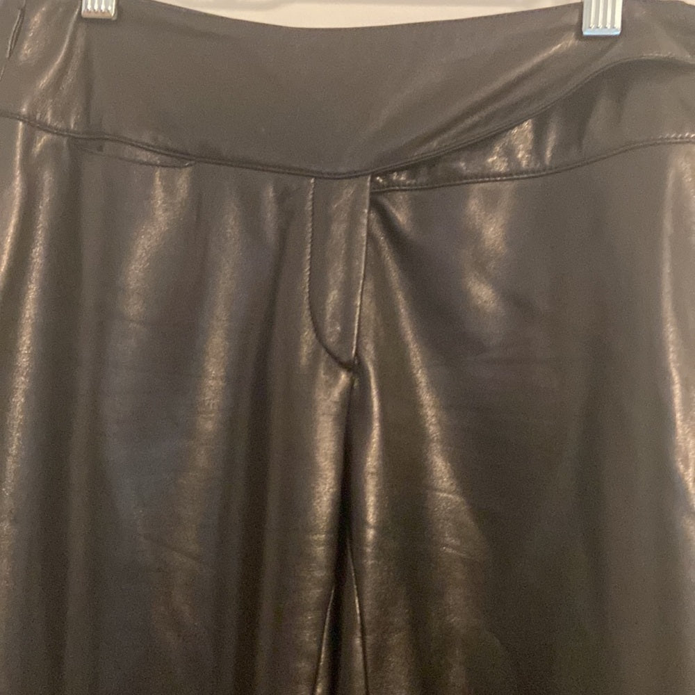 Women’s Kenzo Leather pants. Black size 36 Size Small
