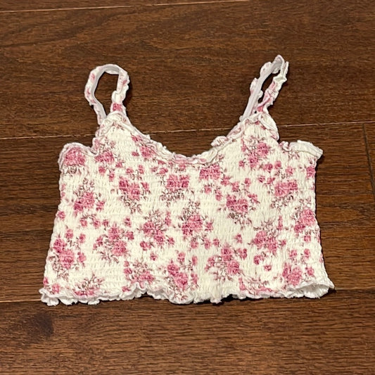 KATIE J Girls Floral Tank Top Size Medium