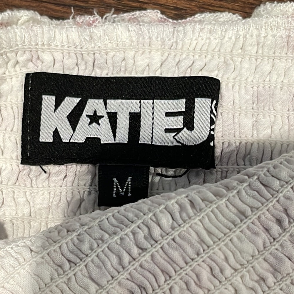 KATIE J Girls Floral Tank Top Size Medium