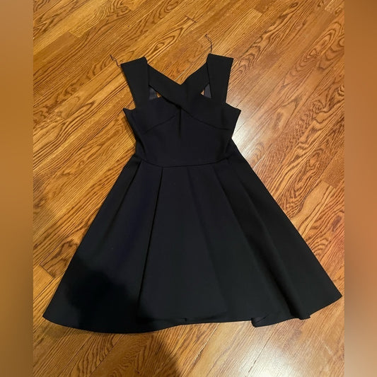 Maje Black Cut Out Dress Size 38/ Medium