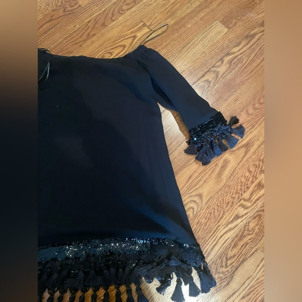 Mestiza Black Off the Shoulder Dress Size XS