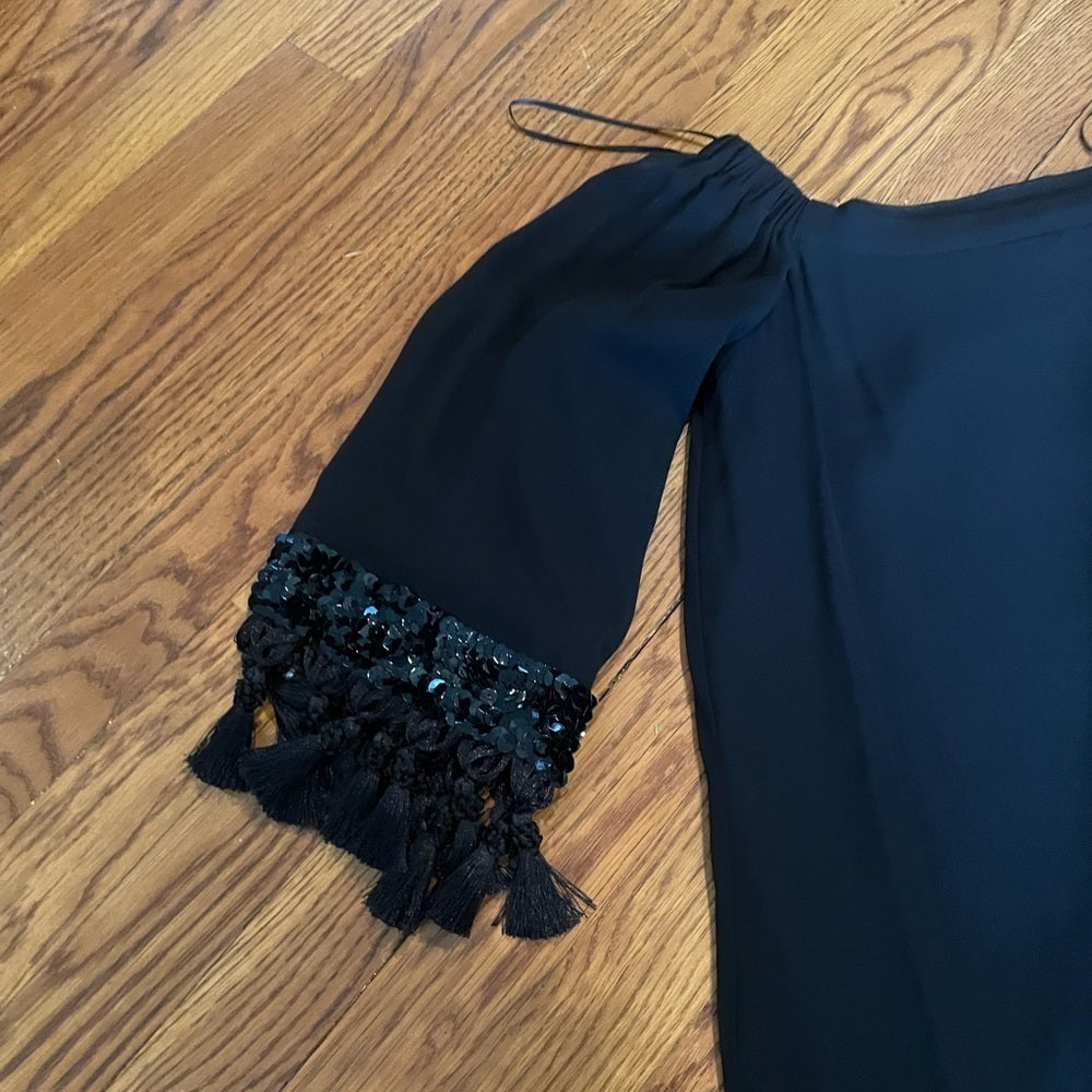 Mestiza Black Off the Shoulder Dress Size XS