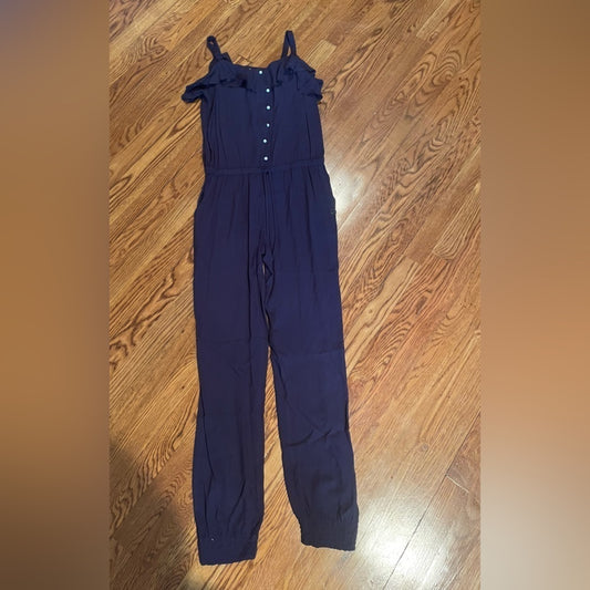 ARMANI Junior Girls Dark Purple Jump Suit Size 14