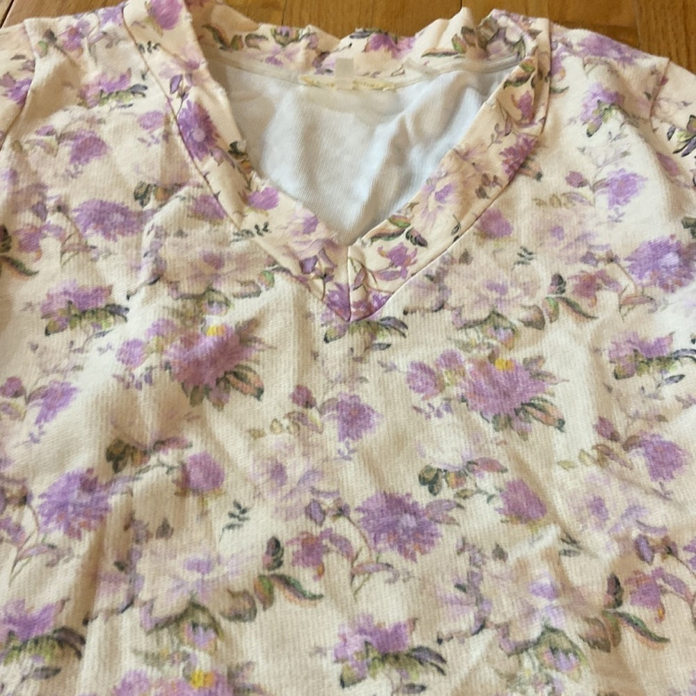Women’s LoveShackFancy top. Cream with design. Size S