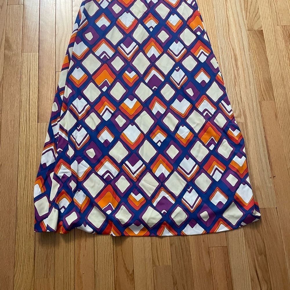 Elizabeth Stewart Multicolor Printed Halter Dress