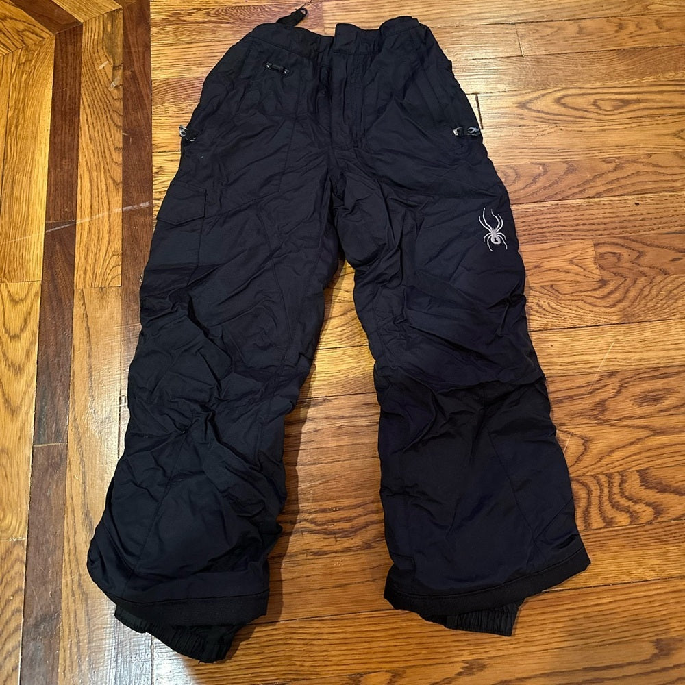Spyder Kids Black Snow Pants Size 8