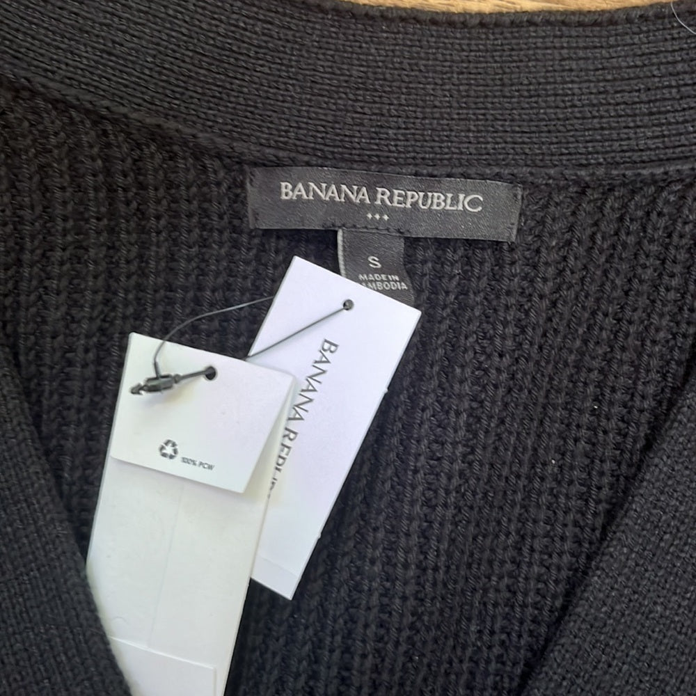 NWT Banana Republic Women’s Black Cardigan Size S