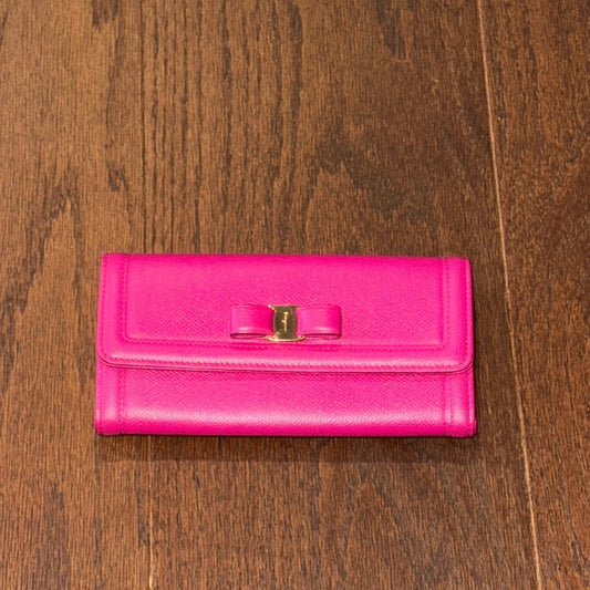Salvatore Ferragamo Pink Leather Wallet