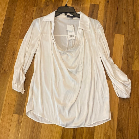 NWT Vince Women’s Cream Collared Blouse Size 6