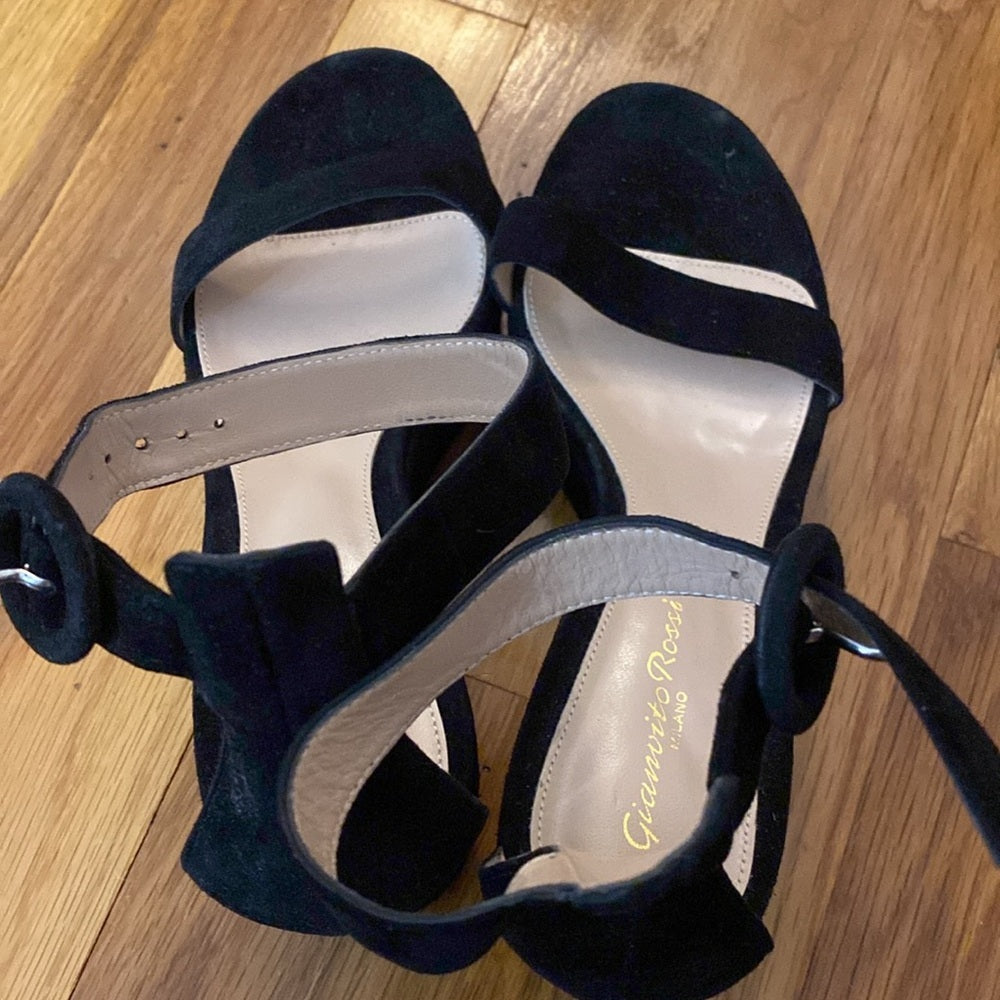 Gianvito Rossi Women’s Black Platform Sandals Size 37