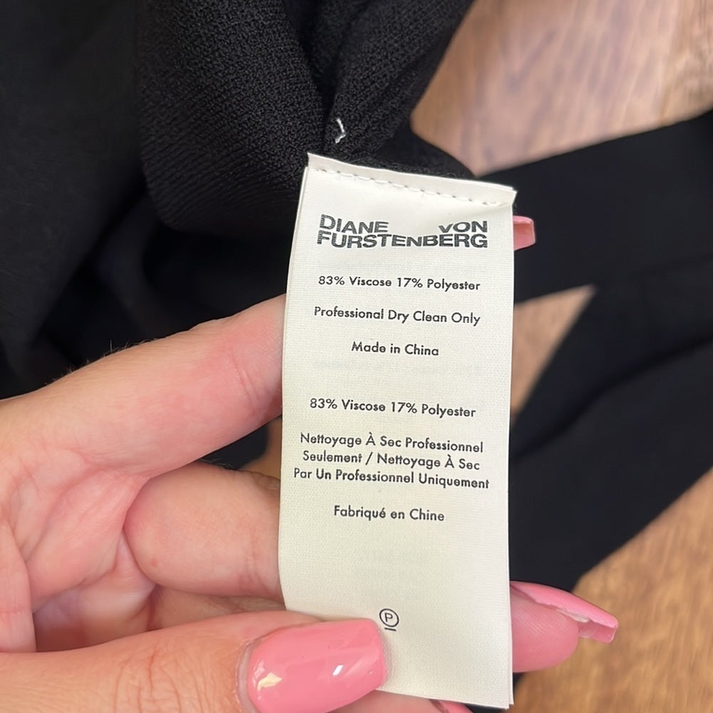 NWT Diane Von Furstenberg Women’s Black Long Cardigan Size S