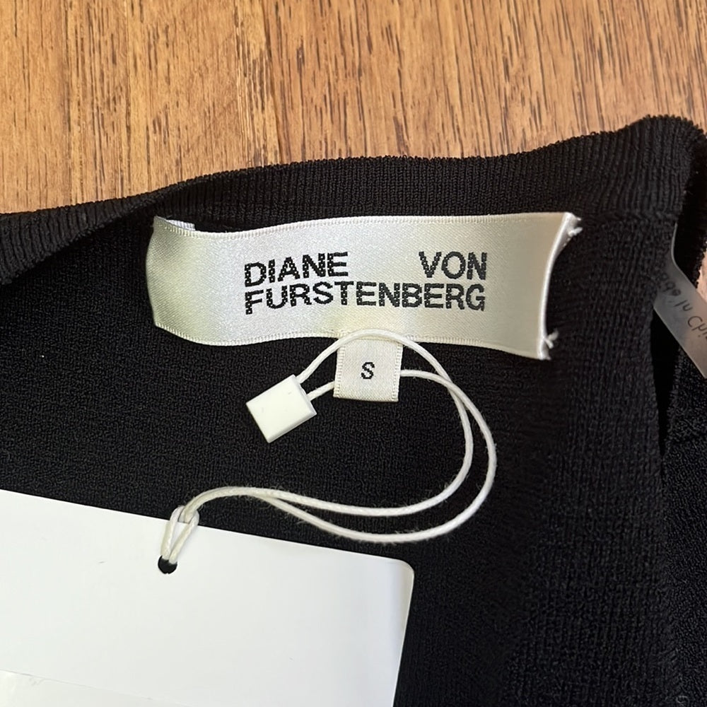 NWT Diane Von Furstenberg Women’s Black Long Cardigan Size S