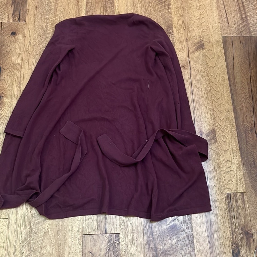 Diane Von Furstenberg Women’s Maroon Long Cardigan Size S
