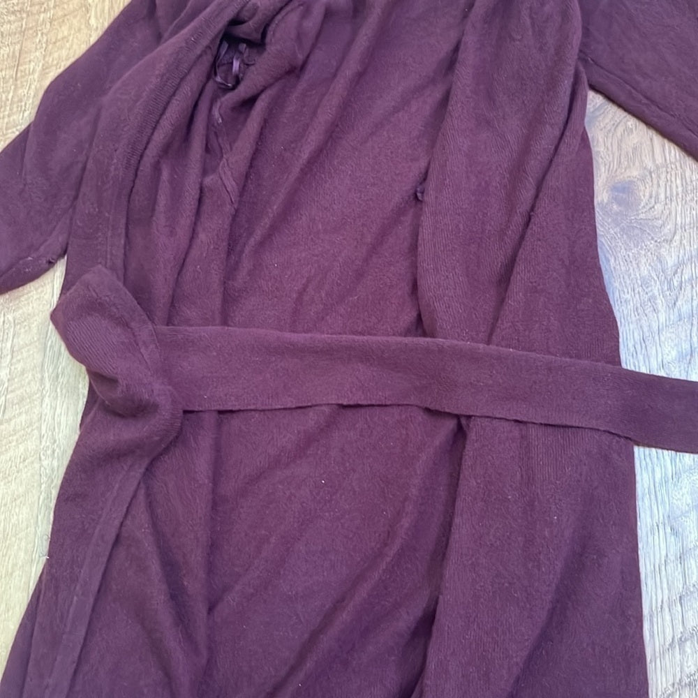 Diane Von Furstenberg Women’s Maroon Long Cardigan Size S