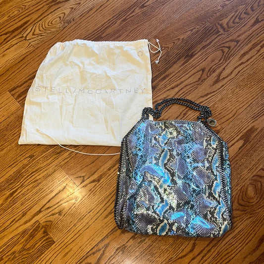 Stella Mcartney Woman’s Sequin Snake Print Tote