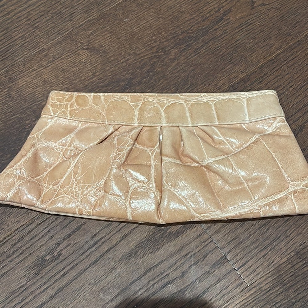 LAUREN Merkin Tan Clutch