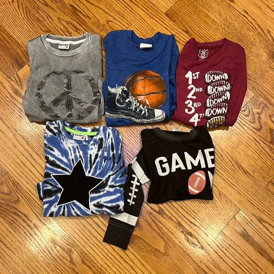 Bundle of Boys Long Sleeve T-Shirts Size 4