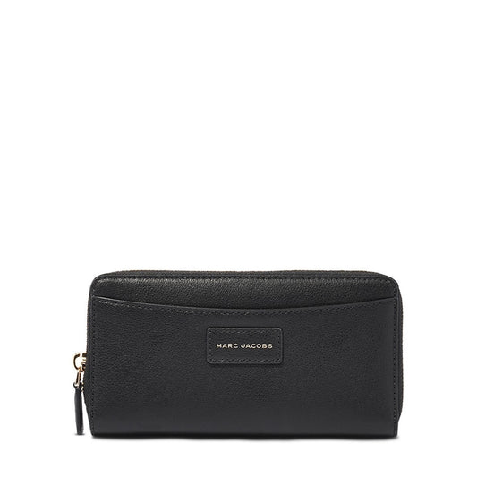 NWT Marc Jacobs Black The Protege Leather Zip Wallet