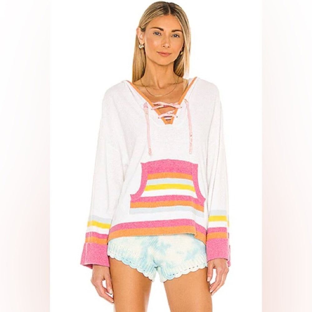 LoveShackFancy Woman’s Fenmore Fuzzy Hoodie Size XS