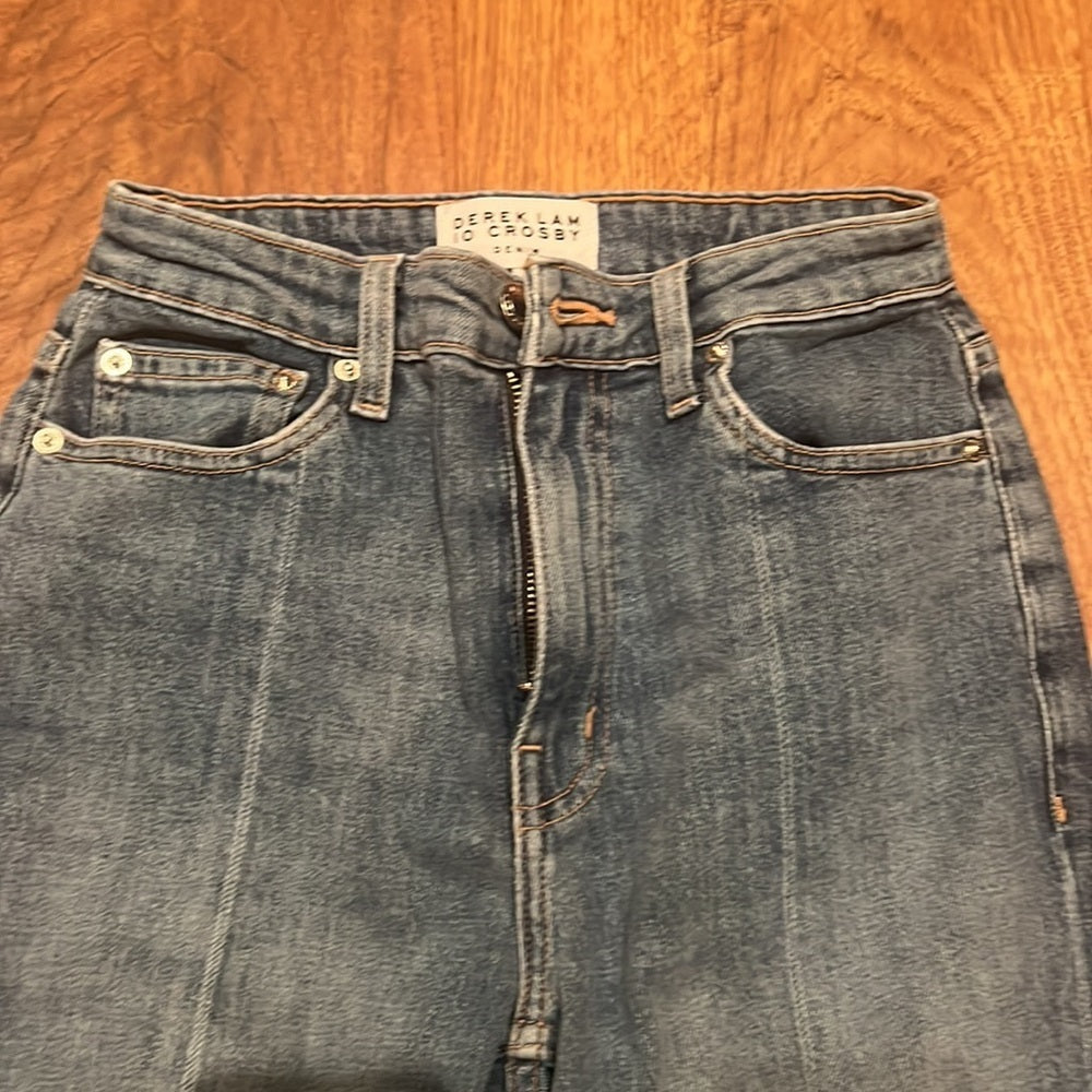 NWT Derek Lam 10 Crosby Woman’s Lucia High Rise Flare Jeans Size 24