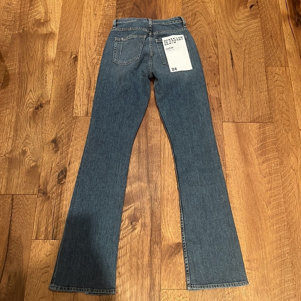 NWT Derek Lam 10 Crosby Woman’s Lucia High Rise Flare Jeans Size 24