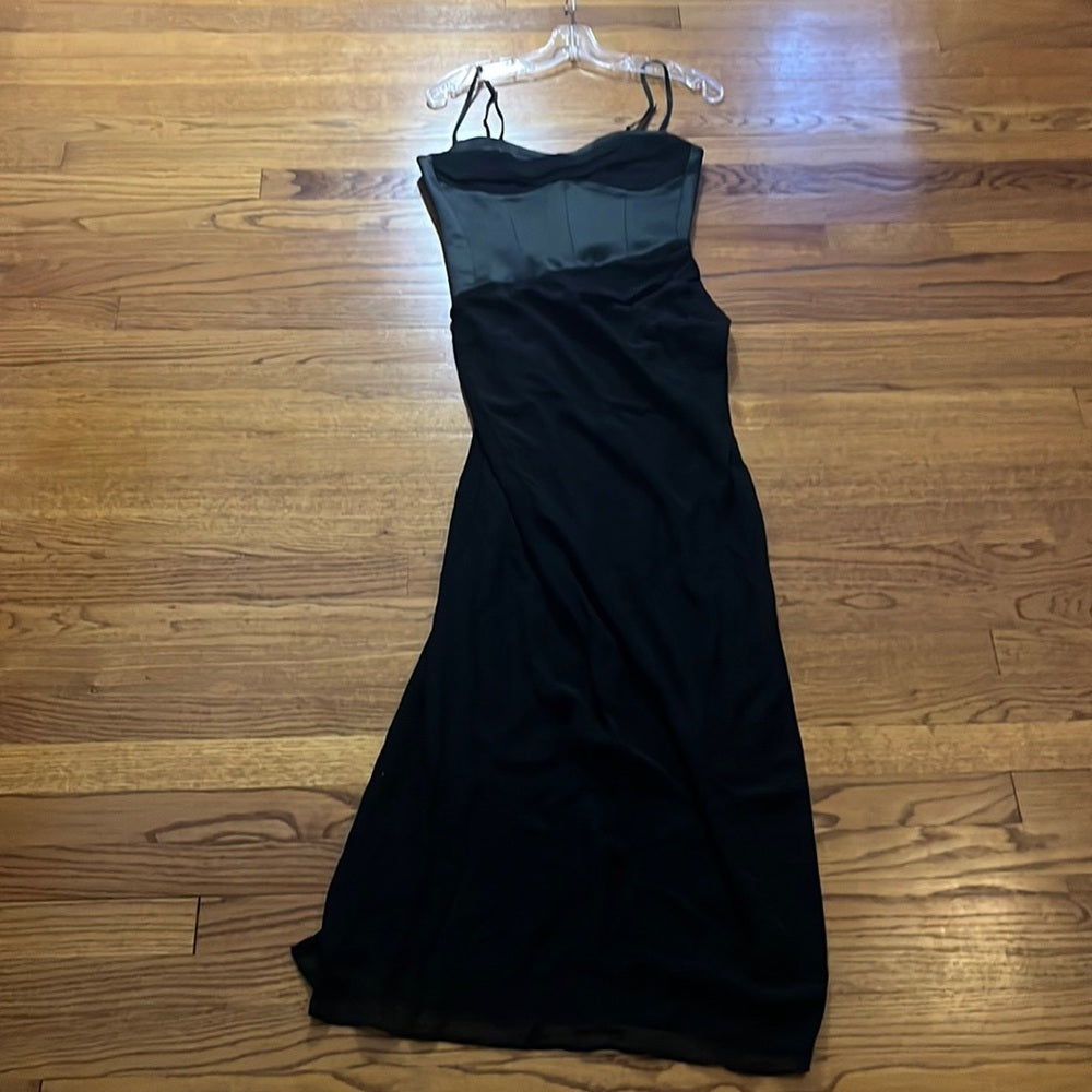 NWT Nicholas Woman’s Black Solara Bustier Gown Size US 6