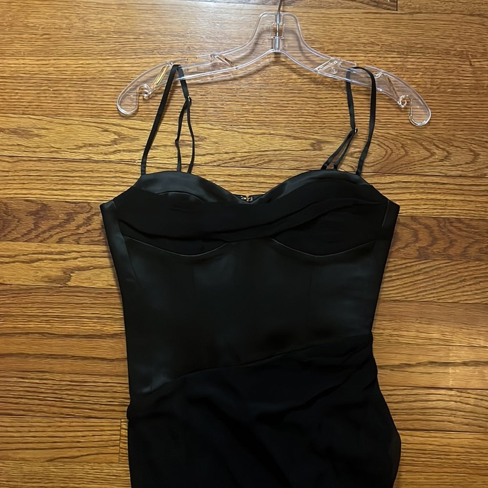 NWT Nicholas Woman’s Black Solara Bustier Gown Size US 6