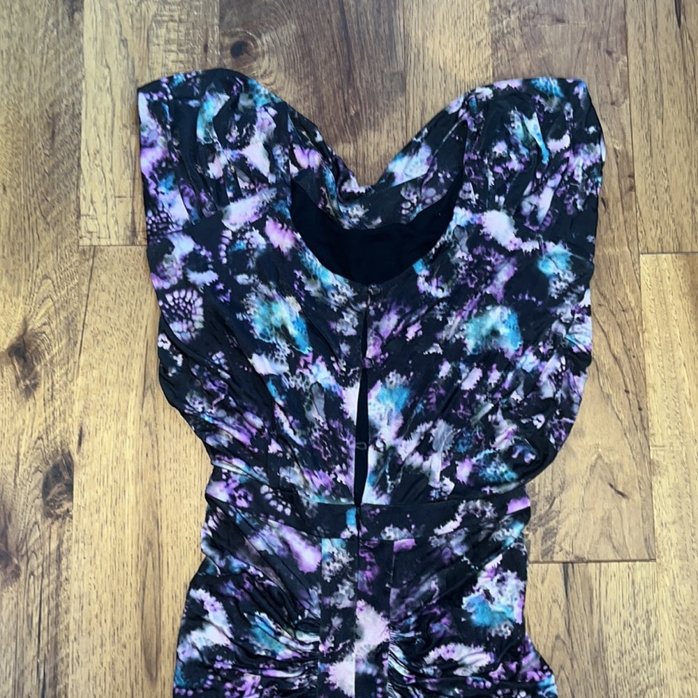 Saloni Woman’s Black Splatter Dress Size US 4