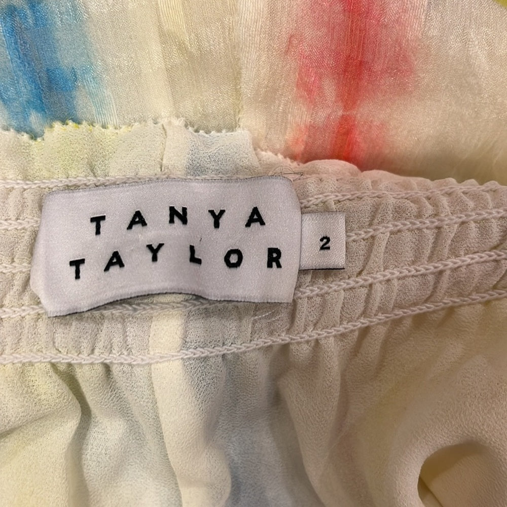 Tanya Taylor Woman’s Tie Dye Ruffle Skirt Size 2