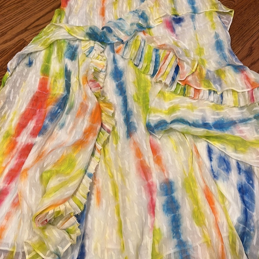 Tanya Taylor Woman’s Tie Dye Ruffle Skirt Size 2