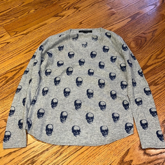 Skull Cashmere Woman’ Grey Sweater Size S