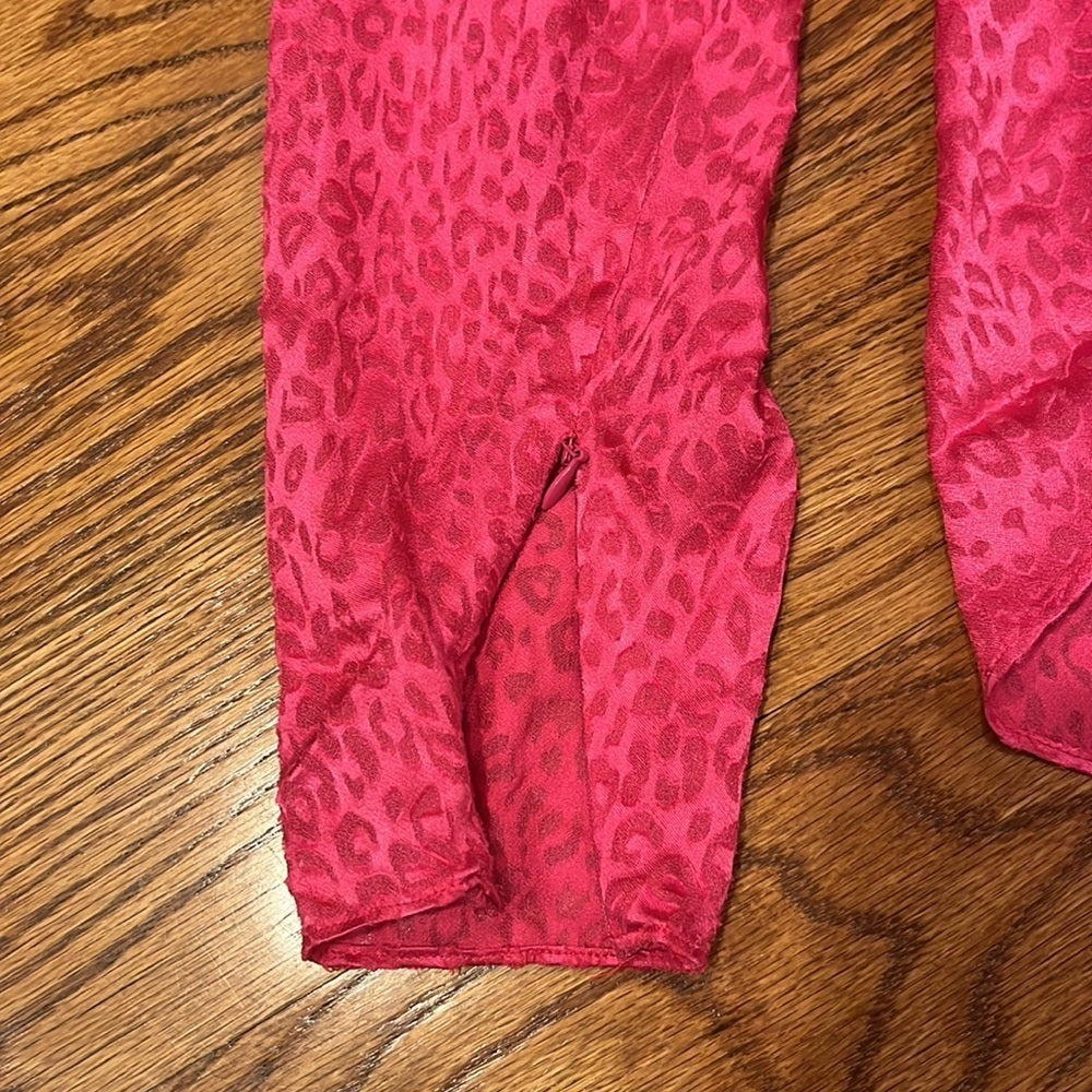 Ronny Kobo Woman’s Pink Leopard Print Top Size XS