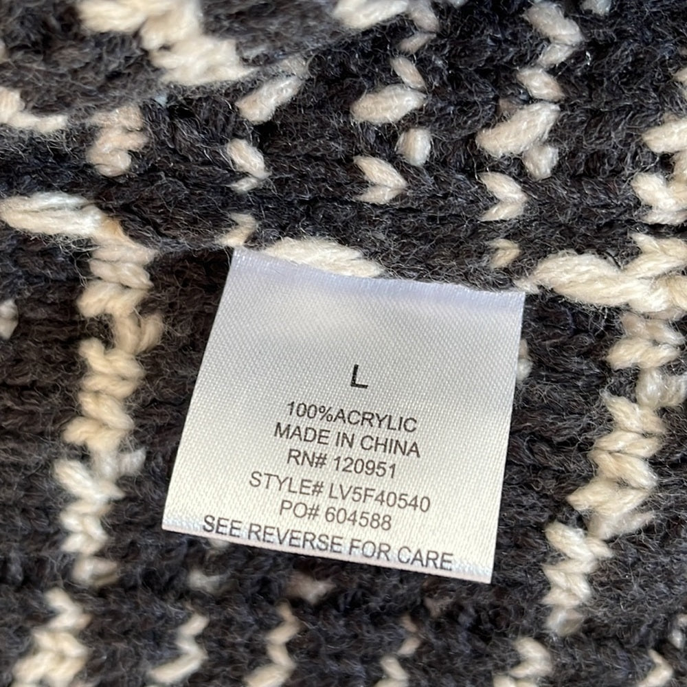 OLIVE + Oak Grey Sweater Jacket Size Large