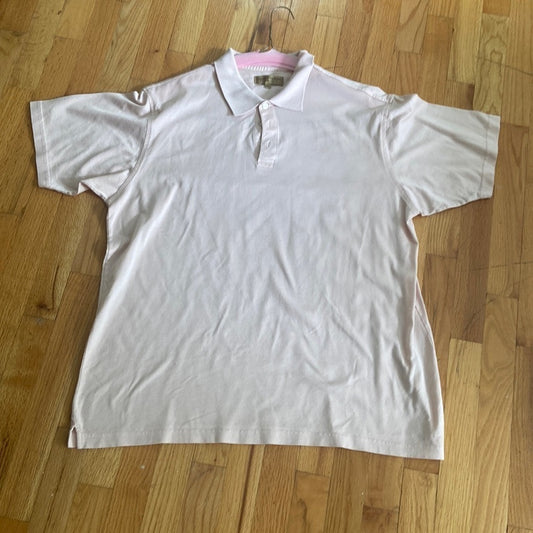 MEN’S tricots st raphael polo shirt. Pink. Size XL