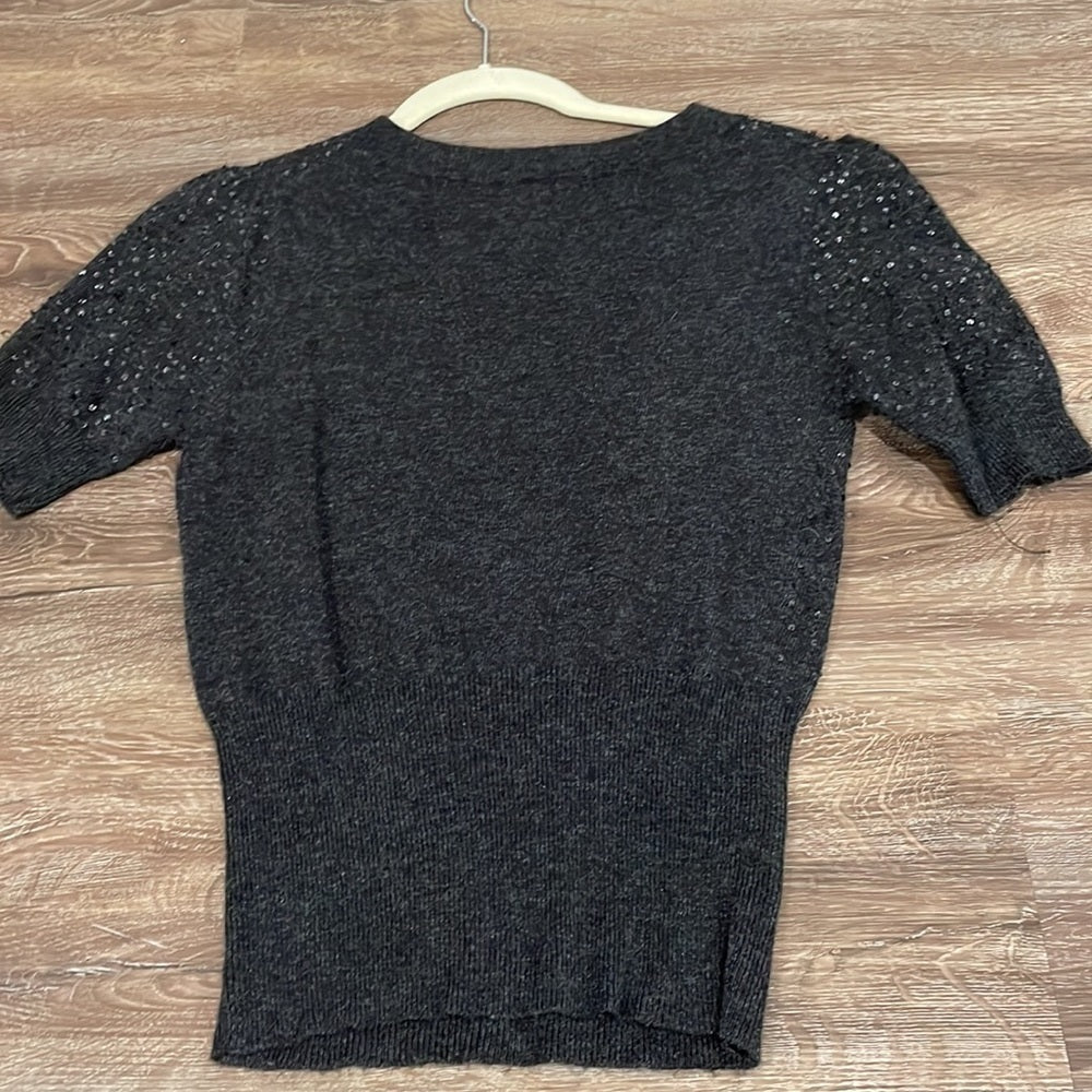 VERTIGO Paris Women’s Low-Cut Sparkly Sweater - S