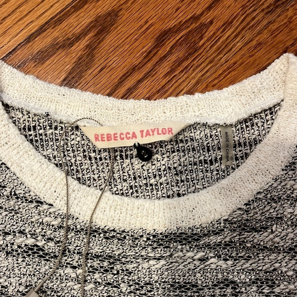 NWT Rebecca Taylor Woman’s Sweater Tweed Top Size 2