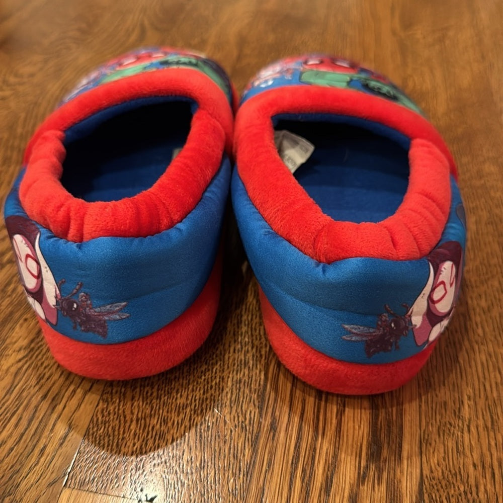 Marvel Superhero Kids Slippers - Red and Blue Size 13/1