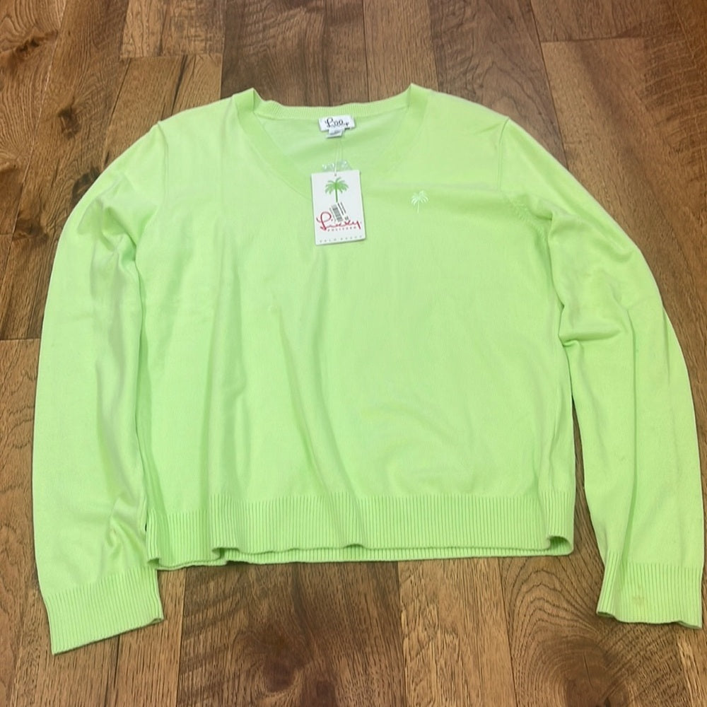 NWT Lily Pulitzer Woman’s Nancy Green Sweater Size XL